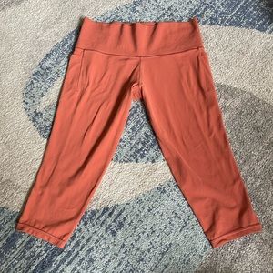 1X Orange Athleta Capri Legging